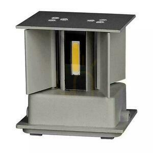 Fasádní nástěnné svítidlo V-TAC nahoru dolů 5W LED 700lm 4000K IP65 šedé hranaté VT-759-G small 4