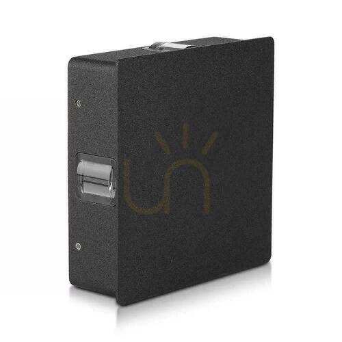 Kontrola V-TAC 4W LED nástěnné svítidlo IP65 Black Square VT-704-B 3000K 428lm