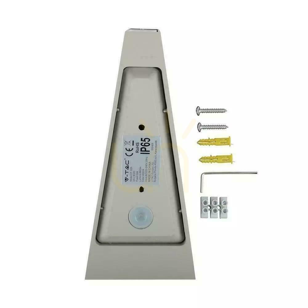 Náhled Nástěnné svítidlo V-TAC 4W LED Grey IP65 VT-826-G 3000K 450lm. Nástěnné svítidlo V-TAC 4W LED Grey IP65 VT-826-G 3000K 450lm.