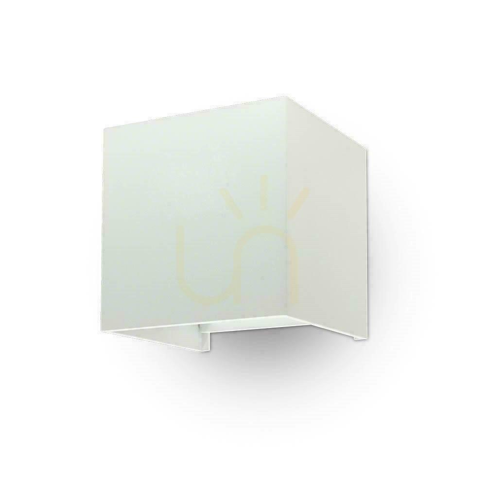 Kontrola V-TAC 11W LED nástěnné svítidlo s nastavitelným čipem BRIDGELUX White Square IP65 VT-759-12-W 3000K 1360lm V-TAC 11W LED nástěnné svítidlo s nastavitelným čipem BRIDGELUX White Square IP65 VT-759-12-W 3000K 1360lm