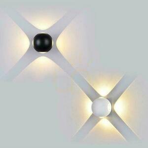 Nástěnné svítidlo V-TAC 4W LED černá kulatá IP65 VT-834-B 3000K 428lm. small 4