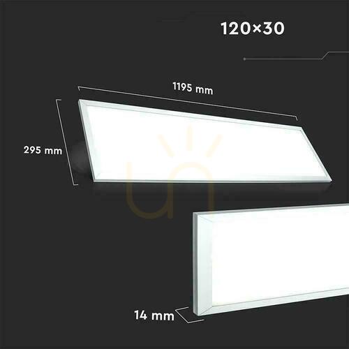 Kontrola V-TAC 29W 1200x300 137Lm/W VT-12031-N 4000K 3960lm LED panel