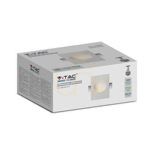 Kontrola Sádrové nástěnné svítidlo V-TAC GU10 250x210 VT-11008 Záruka 3 roky.