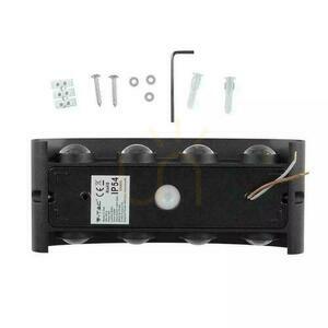 Nástěnná montáž V-TAC 7W LED černá IP65 VT-848 4200K 940lm small 3