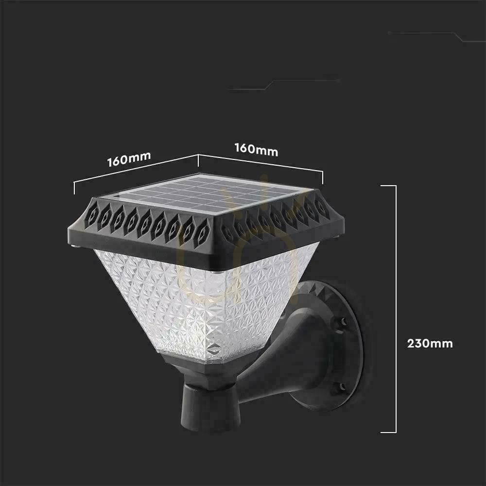 Kontrola V-TAC Solární zahradní nástěnná lampa s dálkovým ovládáním 3v1 IP44 Černý čtverec VT-972 3000K-4000K-6400K 75 Záruka 3 roky V-TAC Solární zahradní nástěnná lampa s dálkovým ovládáním 3v1 IP44 Černý čtverec VT-972 3000K-4000K-6400K 75 Záruka 3 roky