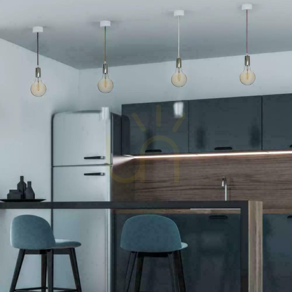 Zobrazit V-TAC Závěsné svítidlo Chrome Metal Beige Wire VT-7338-BE Záruka 5 let V-TAC Závěsné svítidlo Chrome Metal Beige Wire VT-7338-BE Záruka 5 let