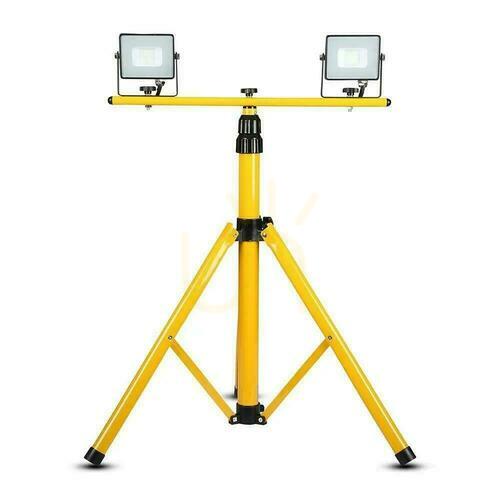 Kontrola Dvojitý stojan pro reflektory V-TAC VT-41150 žlutý 1,8 m