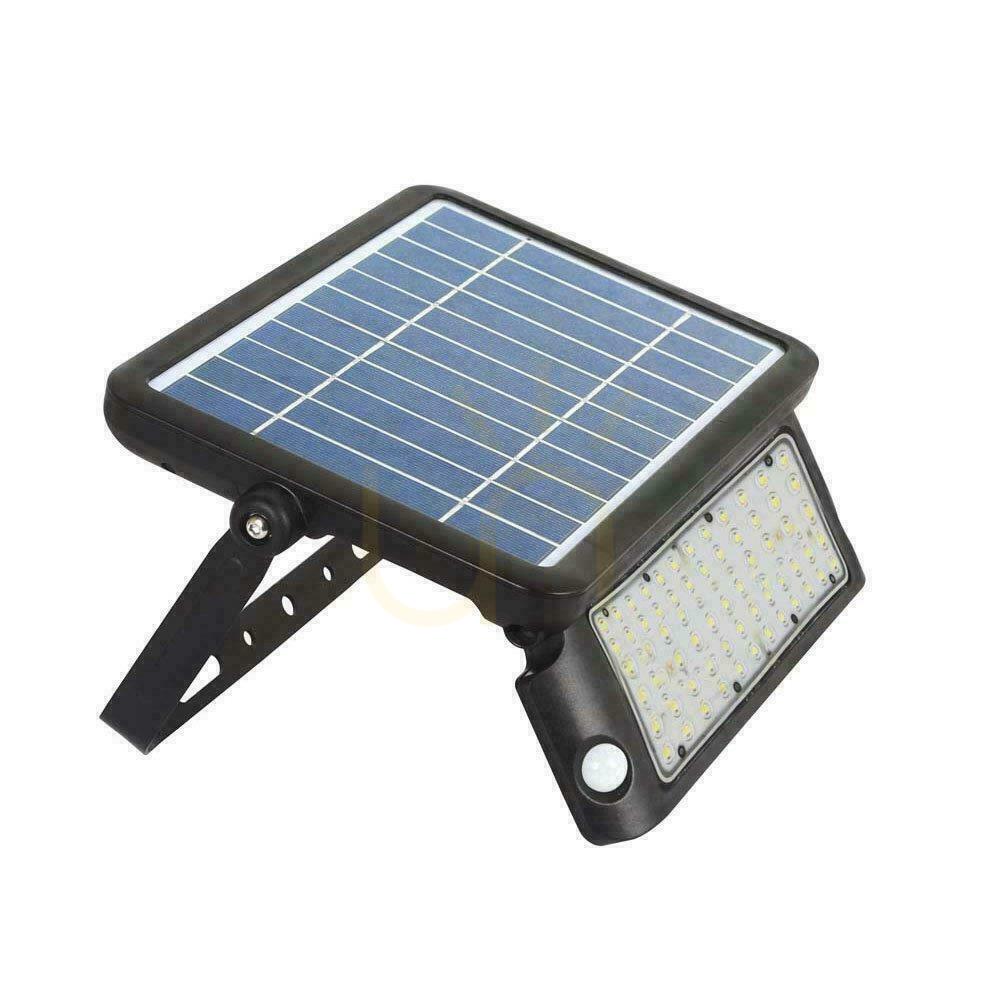 Pohled V-TAC 10W LED solární projektor černý Senzor pohybu IP65 VT-787-10 4000K 1150lm V-TAC 10W LED solární projektor černý Senzor pohybu IP65 VT-787-10 4000K 1150lm