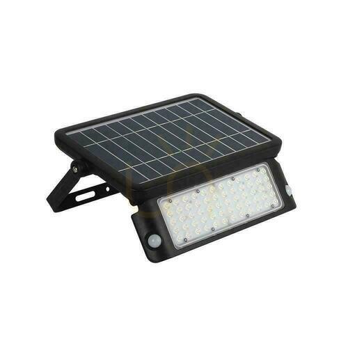 Kontrola V-TAC 10W LED solární projektor černý Senzor pohybu IP65 VT-787-10 4000K 1150lm