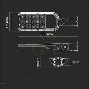 V-TAC SAMSUNG CHIP nastavitelné pouliční svítidlo LED 100W 120Lm/W VT-139ST 6500K 11000lm 5 let záruka 7 V-TAC SAMSUNG CHIP nastavitelné pouliční svítidlo LED 100W 120Lm/W VT-139ST 6500K 11000lm 5 let záruka small 7
