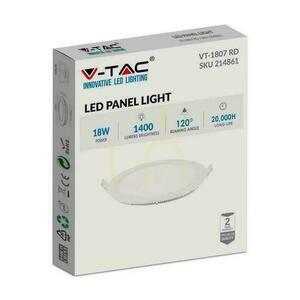 LED panel V-TAC Premium Downlight 18W Round fi225 VT-1807 4000K 1400lm 3 LED panel V-TAC Premium Downlight 18W Round fi225 VT-1807 4000K 1400lm small 3