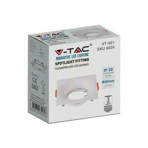 Zápustné svítidlo V-TAC VT-921-W pro GU10, čtvercové, bílé, SKU 6634 small 2