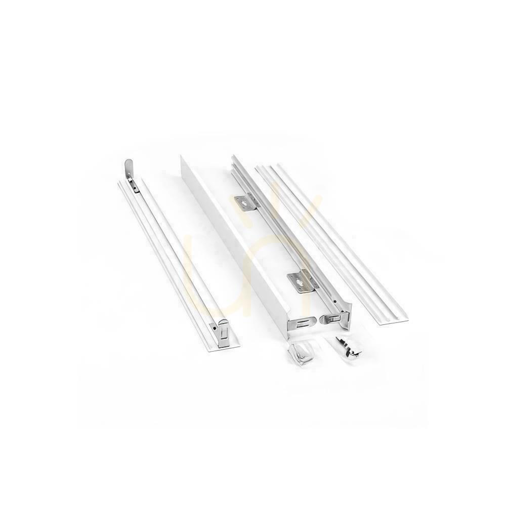 Pohled Skládací hliníkový rám pro LED panely 600X600 bílý bez viditelných šroubů V-TAC 5 let záruka Skládací hliníkový rám pro LED panely 600X600 bílý bez viditelných šroubů V-TAC 5 let záruka