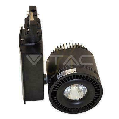 Pohled LED svítidlo V-TAC Rail System 3F 45W COB CRI95+ černé VT-4545 6000K 2300lm LED svítidlo V-TAC Rail System 3F 45W COB CRI95+ černé VT-4545 6000K 2300lm