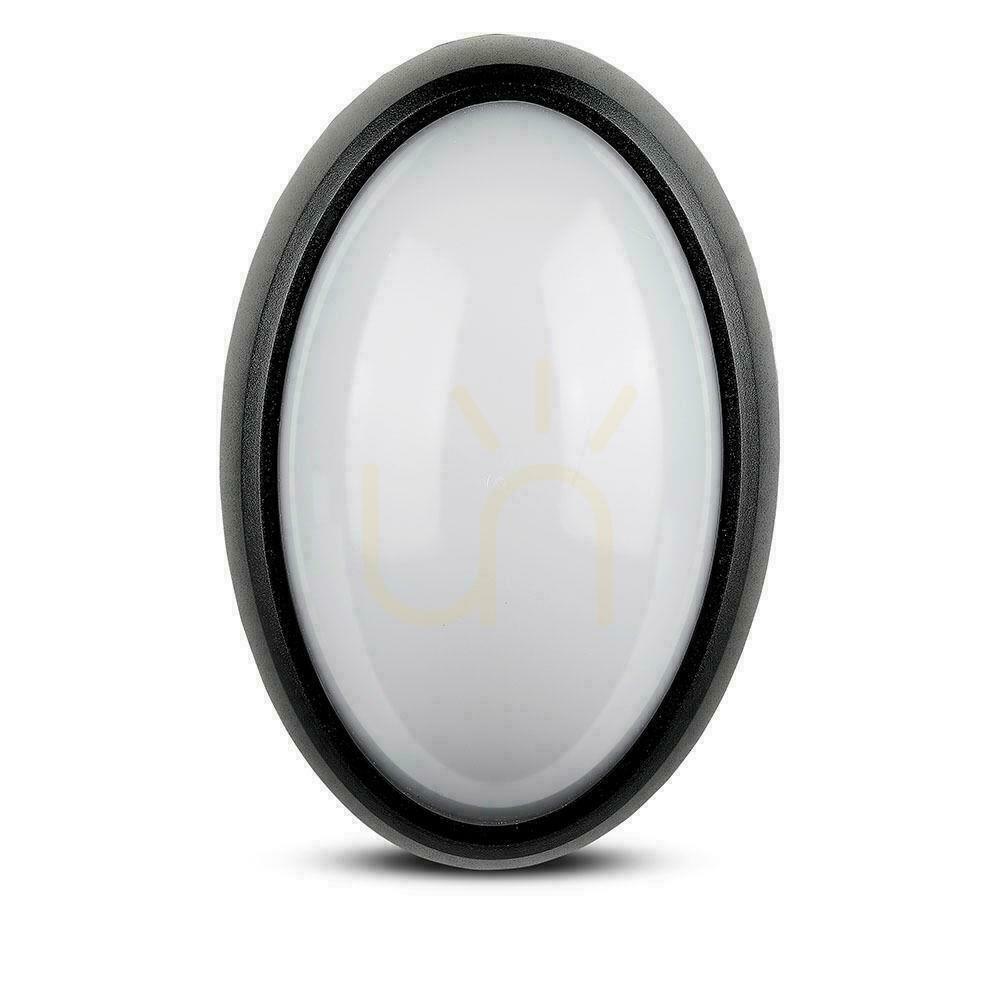 Náhled Plafond 12W LED V-TAC Oval Black IP54 VT-8010-B 3000K 840lm Plafond 12W LED V-TAC Oval Black IP54 VT-8010-B 3000K 840lm