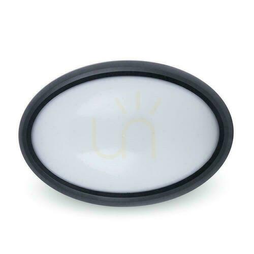 Kontrola Plafond 12W LED V-TAC Oval Black IP54 VT-8010-B 3000K 840lm