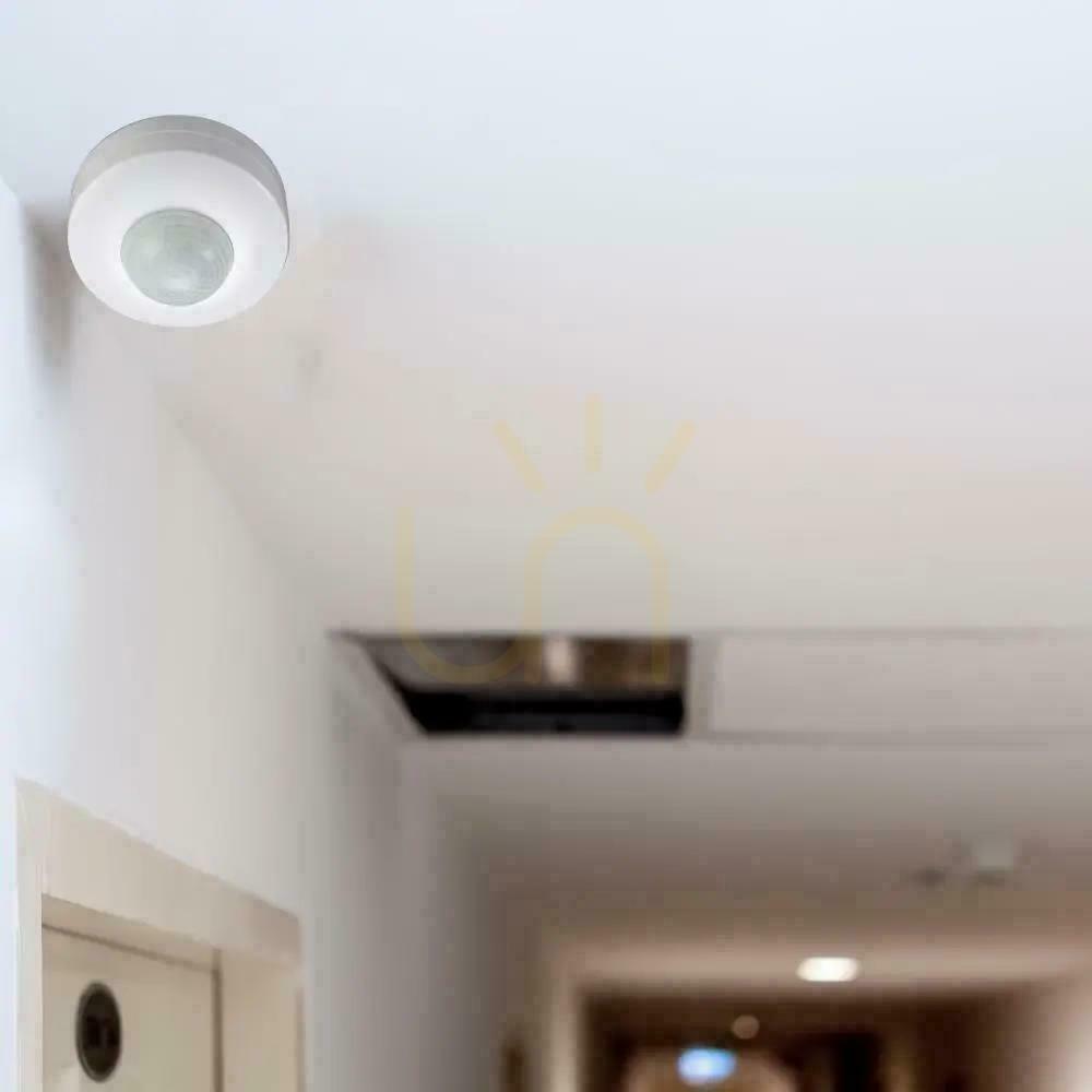 Kontrola 360st Senzor pohybu se zapínáním a vypínáním na stropě bílý V-TAC VT-8049 360st Senzor pohybu se zapínáním a vypínáním na stropě bílý V-TAC VT-8049