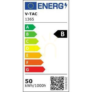 V-TAC Light Line 50W LED kombinovaná čočka dvojitá asymetrická VT-4550D 4000K 8000lm 5 let záruka small 1