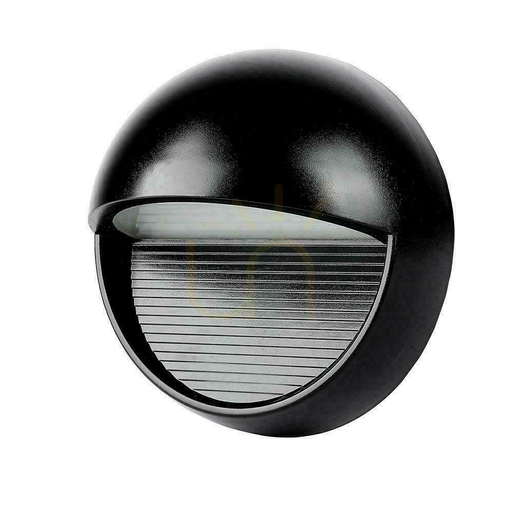 Kontrola Nástěnná 3W LED V-TAC černá kruhová 230V IP65 VT-1182-B 4000K 210lm Montáž na zeď. Nástěnná 3W LED V-TAC černá kruhová 230V IP65 VT-1182-B 4000K 210lm Montáž na zeď.