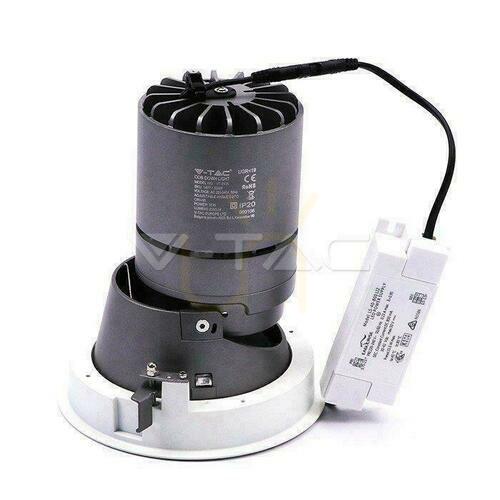 Kontrola LED svítidlo V-TAC 35W COB CREE CRI95+ UGR19 24st VT-2936 4000K 2300lm 5 let záruka