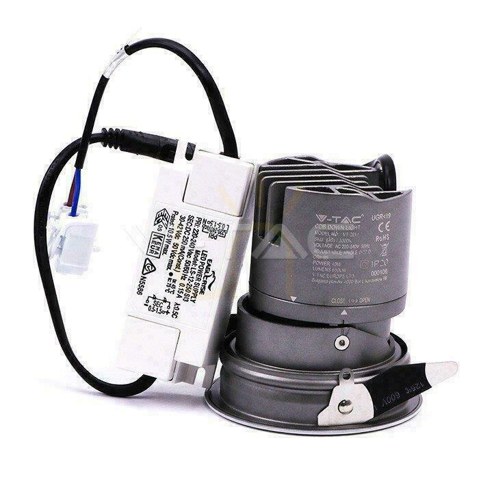 Pohled LED svítidlo V-TAC 35W COB CREE CRI95+ UGR19 24st VT-2936 4000K 2300lm 5 let záruka LED svítidlo V-TAC 35W COB CREE CRI95+ UGR19 24st VT-2936 4000K 2300lm 5 let záruka
