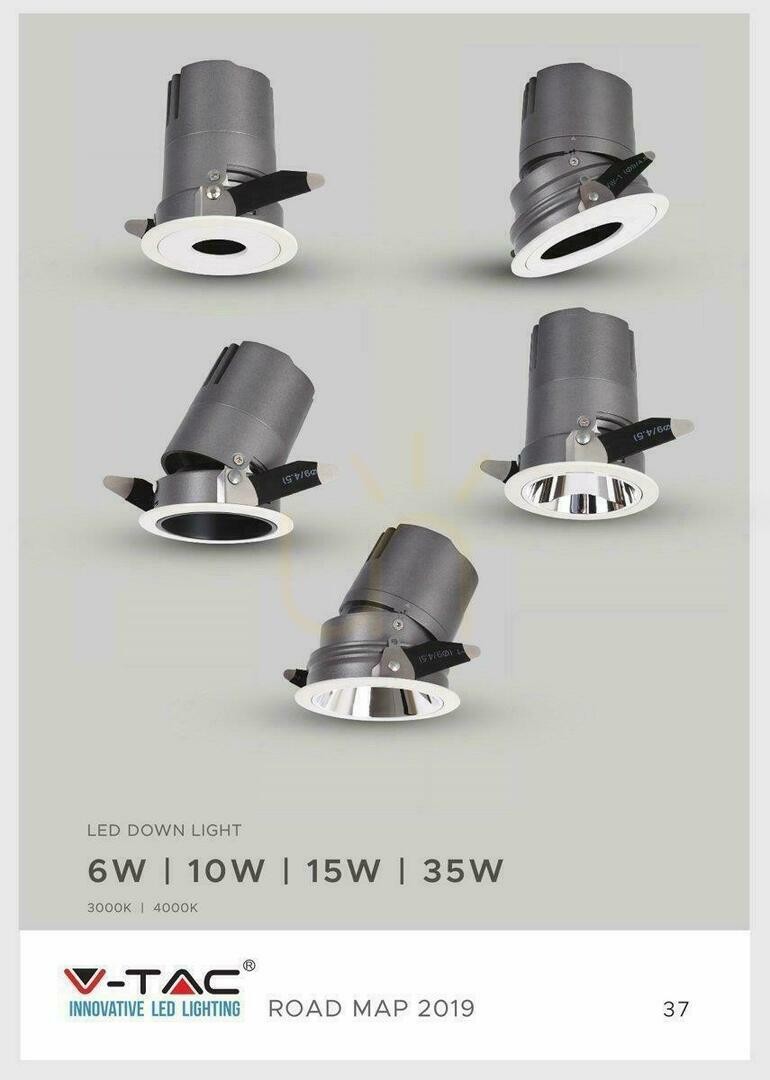 Náhled LED svítidlo V-TAC 35W COB CREE CRI95+ UGR19 24st VT-2936 4000K 2300lm 5 let záruka LED svítidlo V-TAC 35W COB CREE CRI95+ UGR19 24st VT-2936 4000K 2300lm 5 let záruka