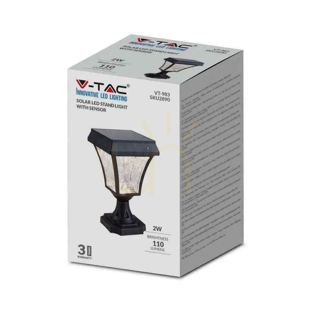 Pohled V-TAC 2W LED solární zahradní tyč IP44 25cm VT-983 3000K-4500K-6000K 110lm 3 roky záruka V-TAC 2W LED solární zahradní tyč IP44 25cm VT-983 3000K-4500K-6000K 110lm 3 roky záruka