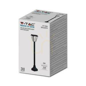 V-TAC 2W LED IP44 93cm VT-984 3000K+6000K 110lm Solární zahradní tyč 3 roky záruka small 1