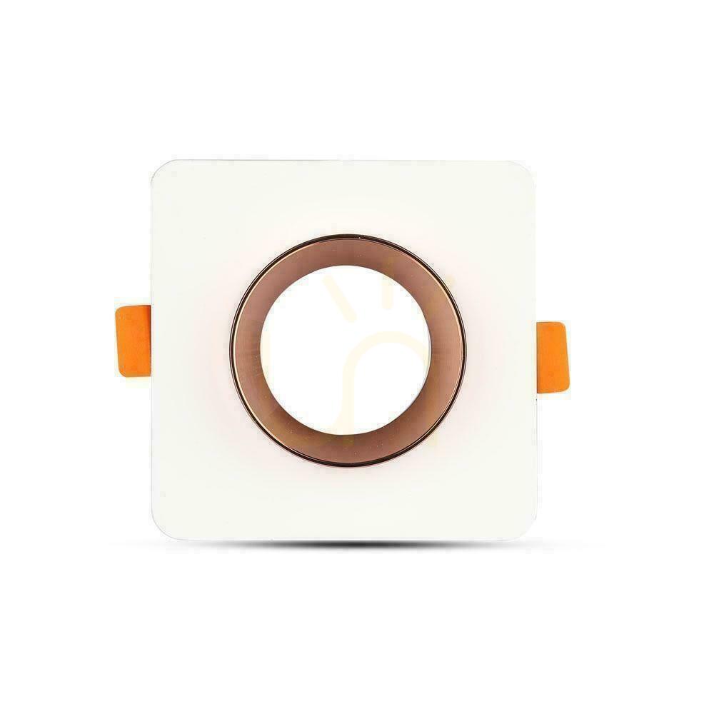 Náhled V-TAC GIPS BETON GU10 Square Recessed Mesh White/Pink Gold VT-862-MRW Záruka 5 let V-TAC GIPS BETON GU10 Square Recessed Mesh White/Pink Gold VT-862-MRW Záruka 5 let