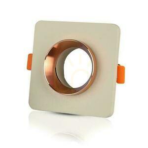 V-TAC GIPS BETON GU10 Square Recessed Mesh White/Pink Gold VT-862-MRR Záruka 5 let 0 V-TAC GIPS BETON GU10 Square Recessed Mesh White/Pink Gold VT-862-MRR Záruka 5 let small 0