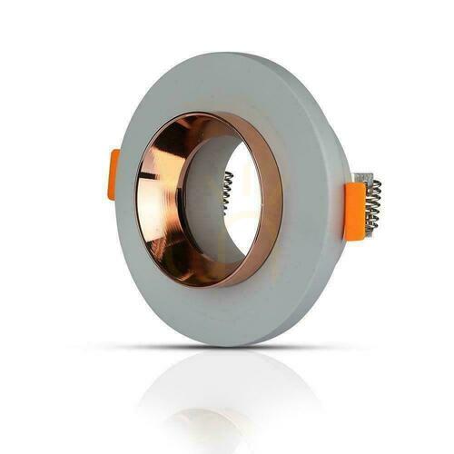 Kontrola V-TAC GIPS BETON GU10 Round Recessed Gray/Pink Gold Mesh VT-862-MGRD Záruka 5 let