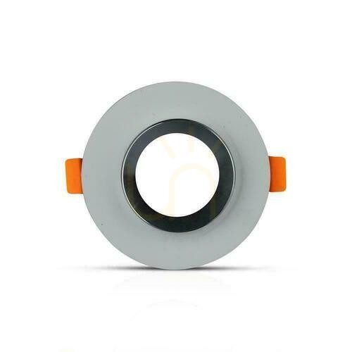 Kontrola V-TAC GIPS BETON GU10 Round Recessed Gray/Chrome VT-862-MG Síťka.