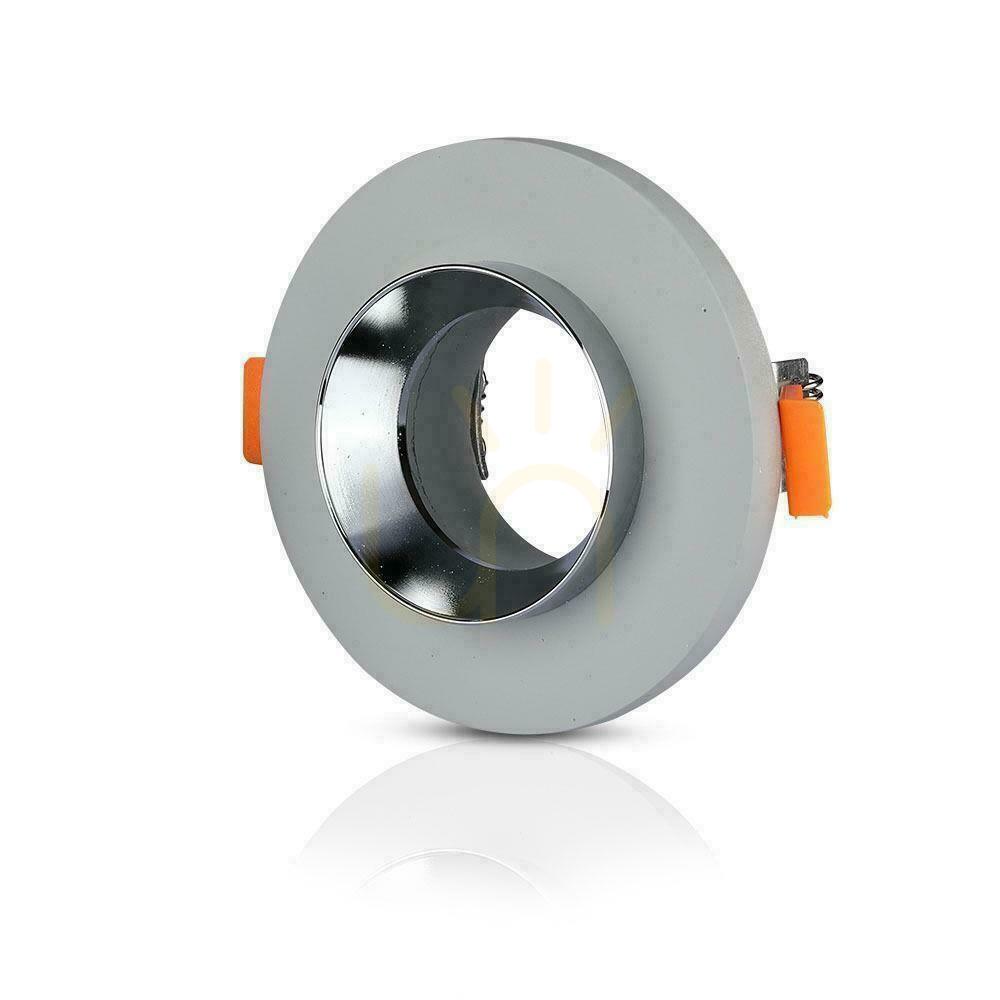 Kontrola V-TAC GIPS BETON GU10 Round Recessed Gray/Chrome VT-862-MG Síťka. V-TAC GIPS BETON GU10 Round Recessed Gray/Chrome VT-862-MG Síťka.