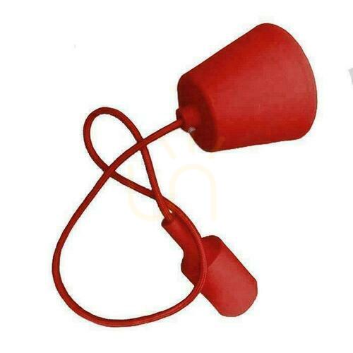 Kontrola V-TAC E27 Red VT-7228-R Silikonové závěsné svítidlo 5 let záruka