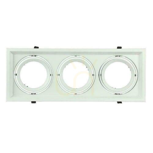 Kontrola Zapuštěné stropní svítidlo 3xAR111 G53 bílé V-TAC VT-7223