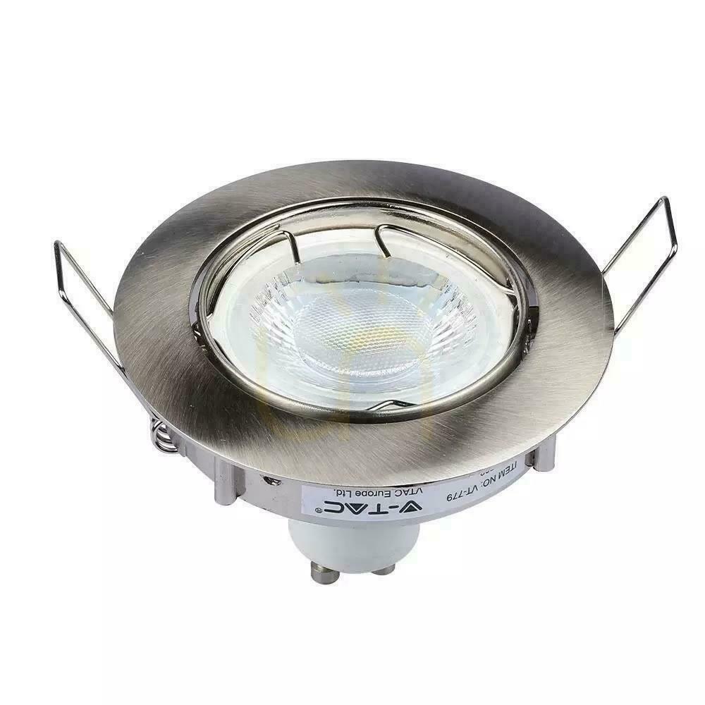 Náhled Síťovina V-TAC GU10 Round Movable Satin VT-779-SN-RD Síťovina V-TAC GU10 Round Movable Satin VT-779-SN-RD
