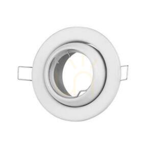 V-TAC GU10 Kulatá síťka s nastavitelným úhlem bílá VT-780-WH 1 V-TAC GU10 Kulatá síťka s nastavitelným úhlem bílá VT-780-WH small 1