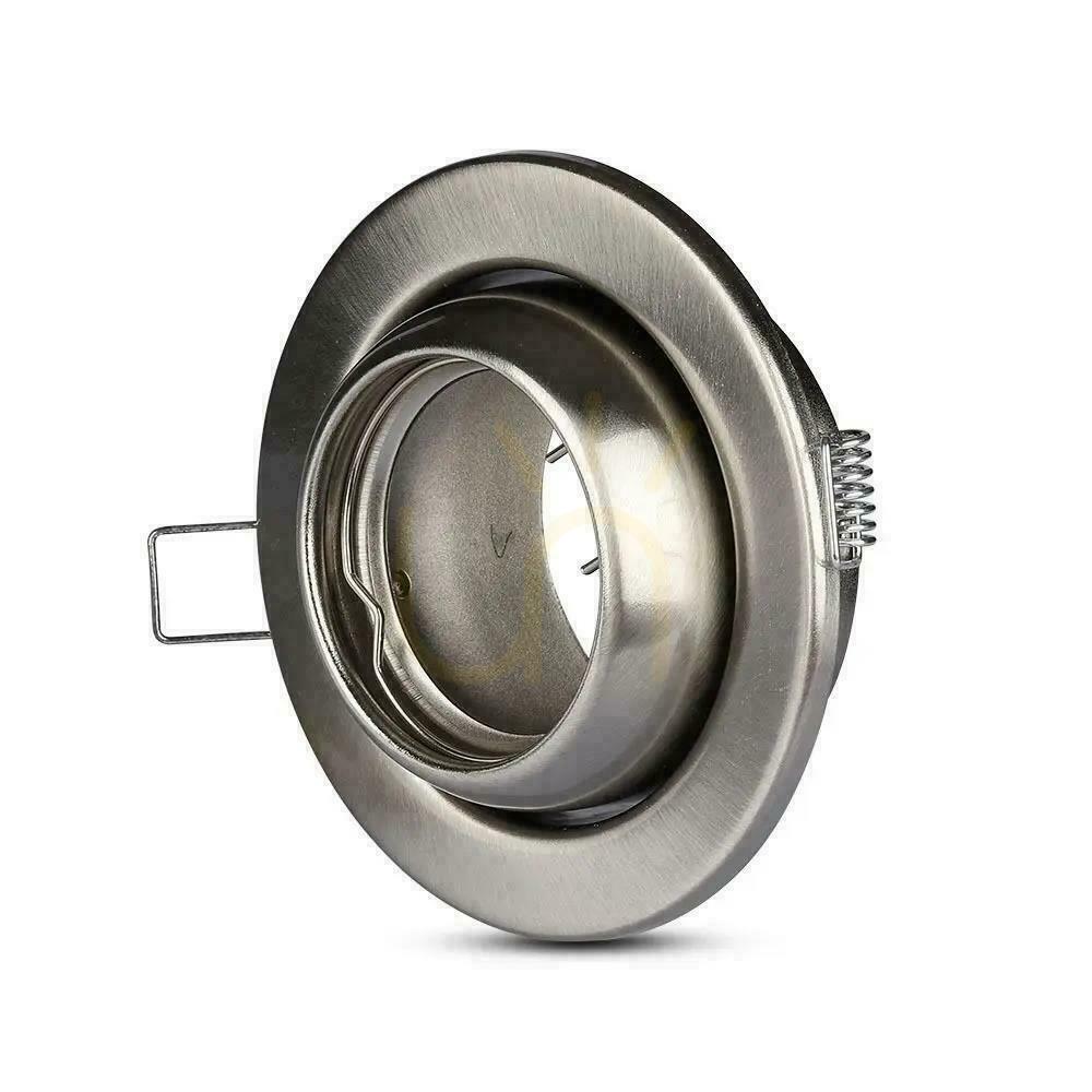 Pohled Mesh V-TAC GU10 Round Adjustable Angle Satin VT-780-SN Mesh V-TAC GU10 Round Adjustable Angle Satin VT-780-SN