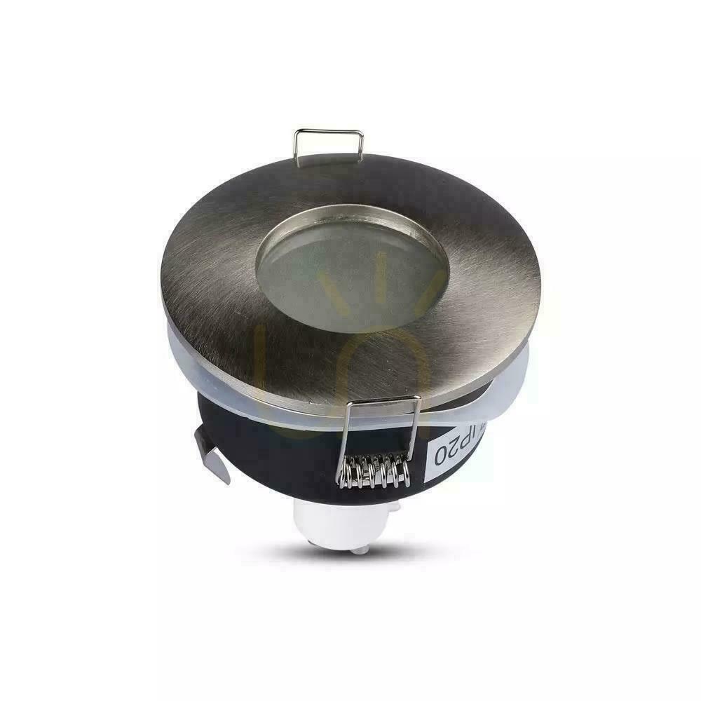 Zobrazit Síťka V-TAC Hliníkový odlitek Těsnění se sklem IP54 GU10 Kulatý fi84 Satin VT-787RD-SN Síťka V-TAC Hliníkový odlitek Těsnění se sklem IP54 GU10 Kulatý fi84 Satin VT-787RD-SN