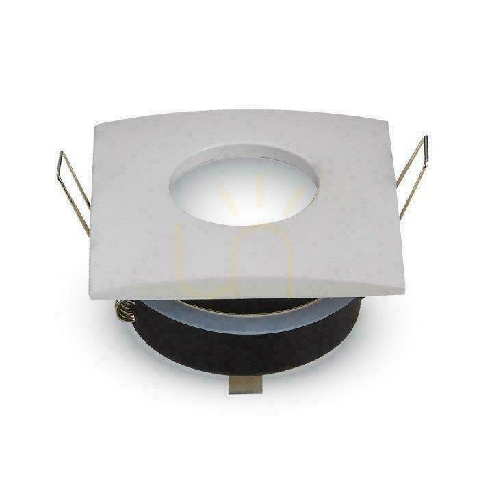 Kontrola Síťka V-TAC Hliníkový odlitek Těsnění se sklem IP54 GU10 Čtvercová 84x84mm Bílá VT-787SQ-WH Síťka V-TAC Hliníkový odlitek Těsnění se sklem IP54 GU10 Čtvercová 84x84mm Bílá VT-787SQ-WH