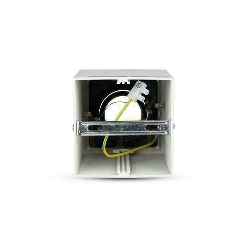 Kontrola Přisazené svítidlo V-TAC VT-797-WH GU10 bílé s černým vnitřkem 14,2 cm