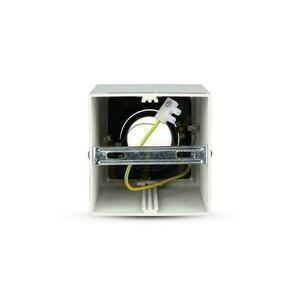 V-TAC Aluminium GU10 Cube Square Svítidlo pro povrchovou montáž White+Black 142x100x100 VT-797-WH small 1