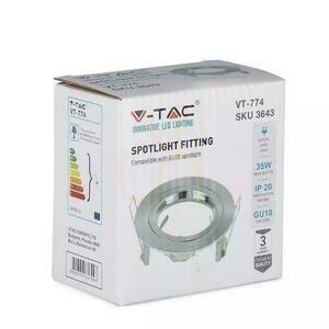 Síťovina V-TAC Aluminum Cast GU10 Round Satin VT-774-SN 4 Síťovina V-TAC Aluminum Cast GU10 Round Satin VT-774-SN small 4