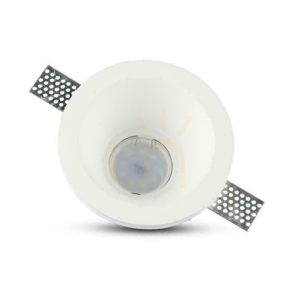 Zobrazit Zápustné svítidlo V-TAC VT-773 GU10 sádrové bílé Ø13,2 cm Zápustné svítidlo V-TAC VT-773 GU10 sádrové bílé Ø13,2 cm