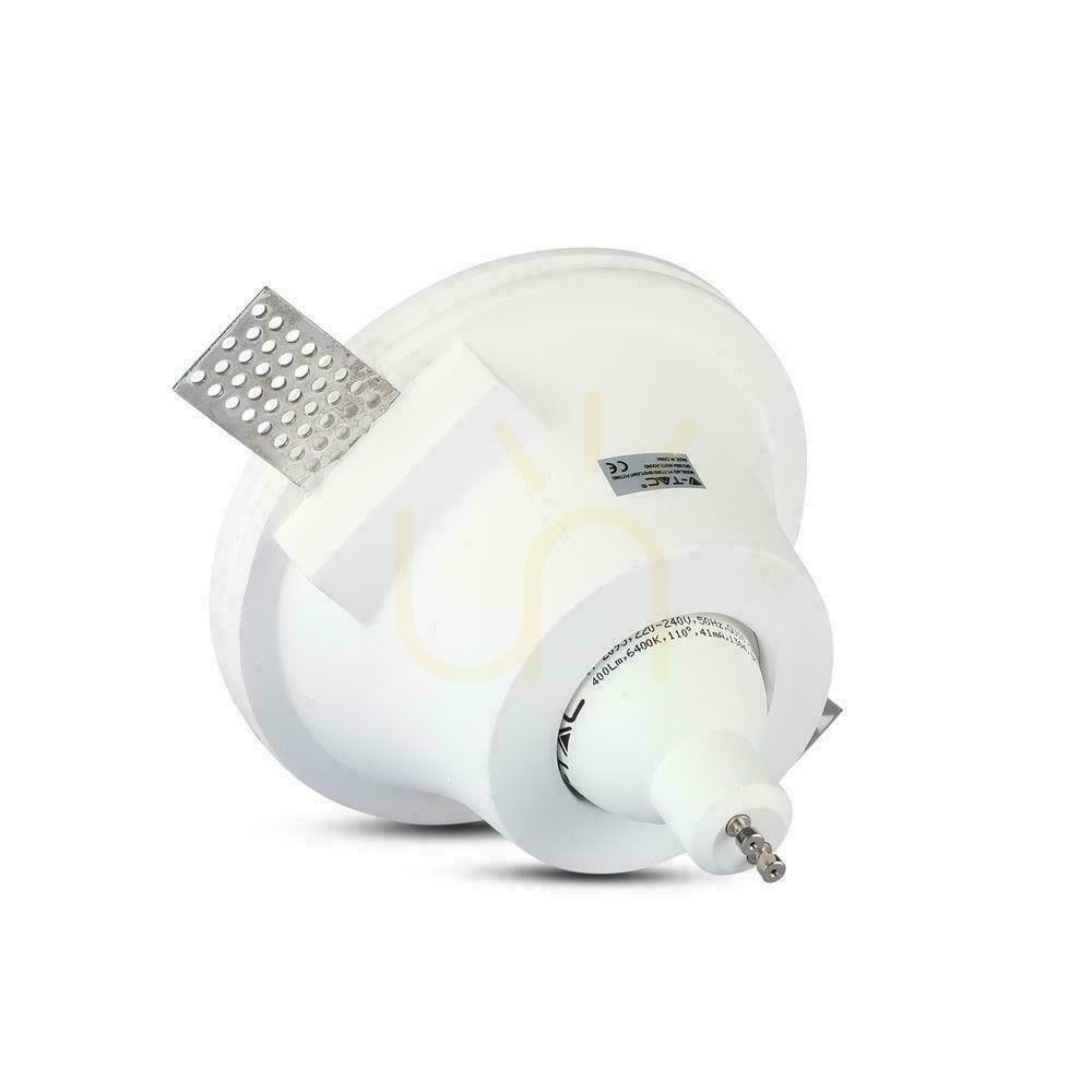 Zobrazit Zápustné svítidlo V-TAC VT-773 GU10 sádrové bílé Ø13,2 cm Zápustné svítidlo V-TAC VT-773 GU10 sádrové bílé Ø13,2 cm
