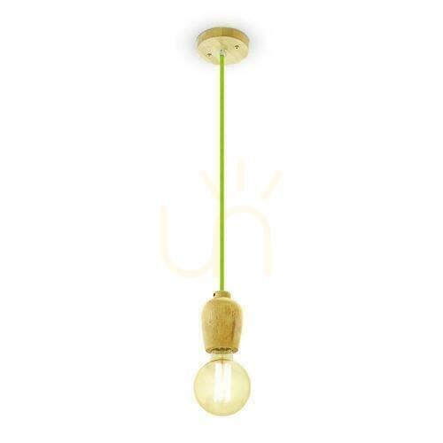 Kontrola Závěsné svítidlo V-TAC Wood Green Wire VT-7778-GN Záruka 5 let