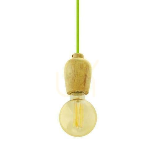 Kontrola Závěsné svítidlo V-TAC Wood Green Wire VT-7778-GN Záruka 5 let