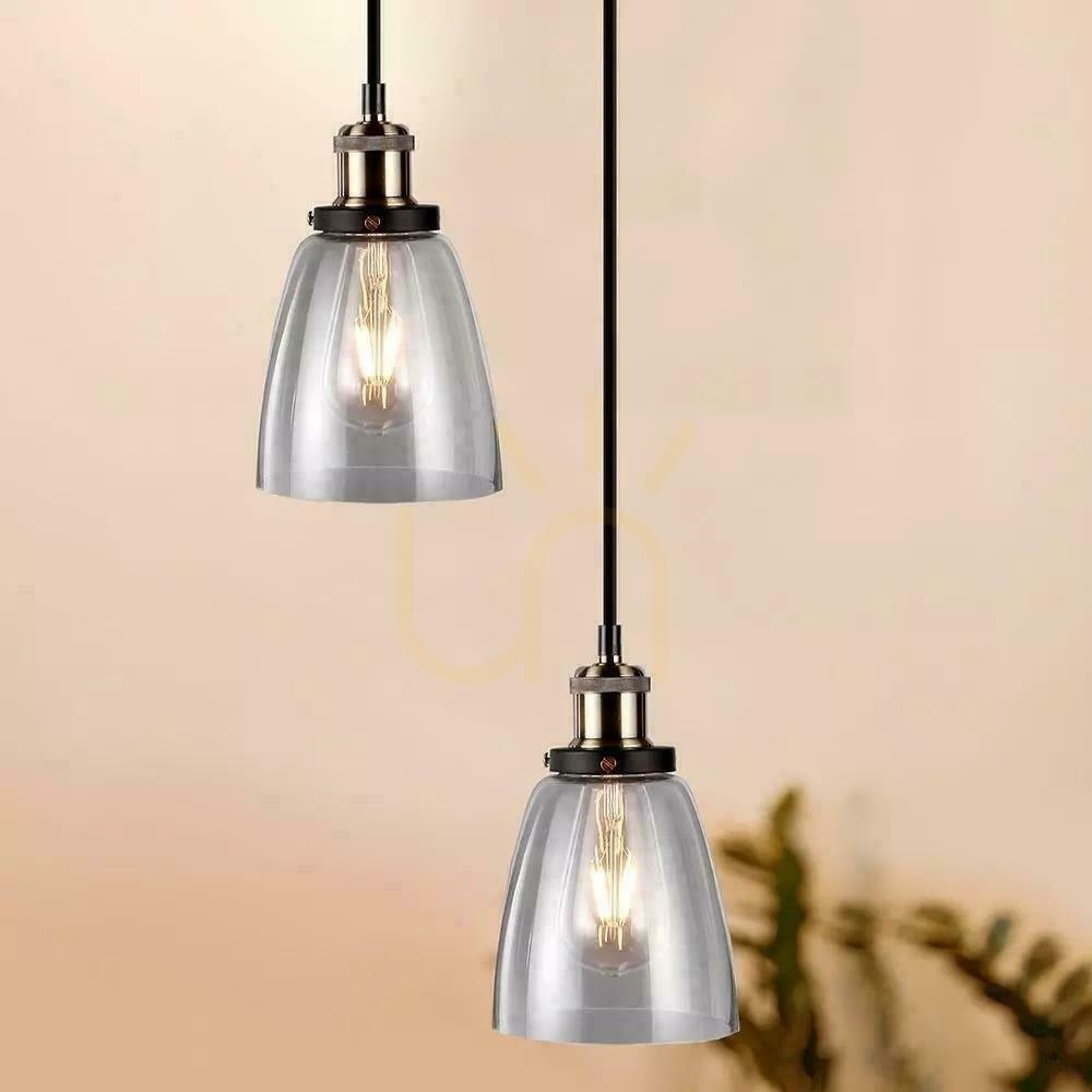 Pohled V-TAC LOFT Závěsné svítidlo Vintage Transparent Glass fi140 VT-7140-T Záruka 5 let V-TAC LOFT Závěsné svítidlo Vintage Transparent Glass fi140 VT-7140-T Záruka 5 let