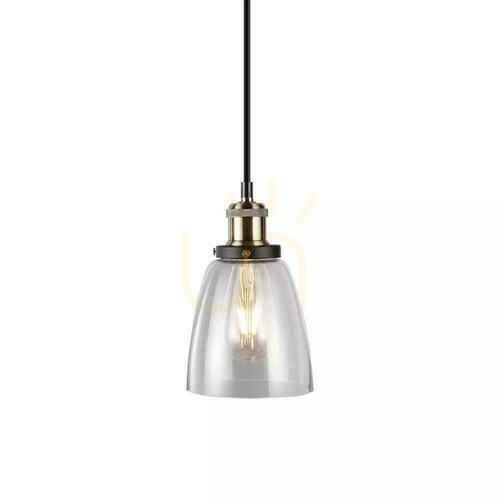 Kontrola V-TAC LOFT Závěsné svítidlo Vintage Transparent Glass fi140 VT-7140-T Záruka 5 let
