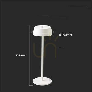V-TAC 2W LED nabíjecí stmívatelná lampa na noční stolek IP54 bílá VT-7562 3000K 200lm. 3 V-TAC 2W LED nabíjecí stmívatelná lampa na noční stolek IP54 bílá VT-7562 3000K 200lm. small 3